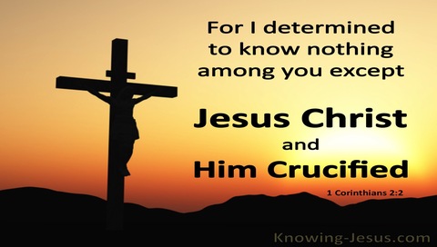 1 Corinthians 2:2 Jesus Christ And Him Crucified (black)